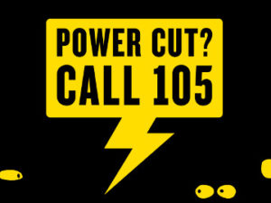 A new number to call if you have a power cut – call 105