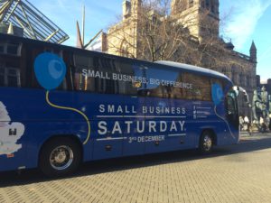 Small Business Saturday UK bus tour visits in Chester