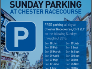 Free parking at Chester Racecourse to return for 2018
