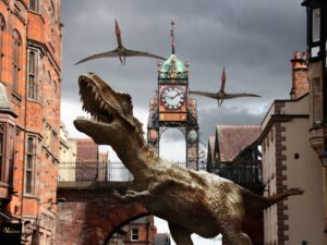 Chester city centre braced for a dinosaur invasion!