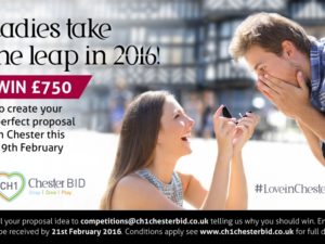 Pssst!….Ladies WIN your perfect proposal in Chester