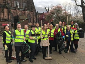 Spring clean underway in Chester city centre
