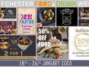 Take 50% off the bill with CH1 Chester Food & Drink Week