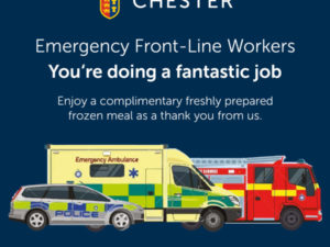 Chester Race Company to Offer Free Frozen Meals for Emergency Front-Line Workers From Wednesday
