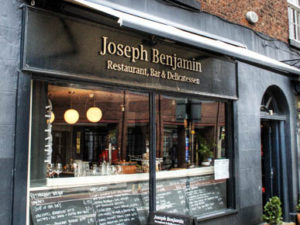 Joseph Benjamin Meals to collect from the Restaurant and reheat at home