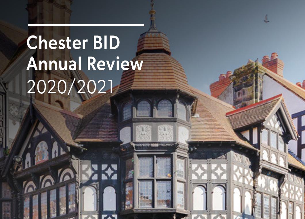 Cover of Chester BID Annual Review 2020-21