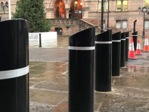 Bollards in Chester raised longer this Christmas season to improve safety