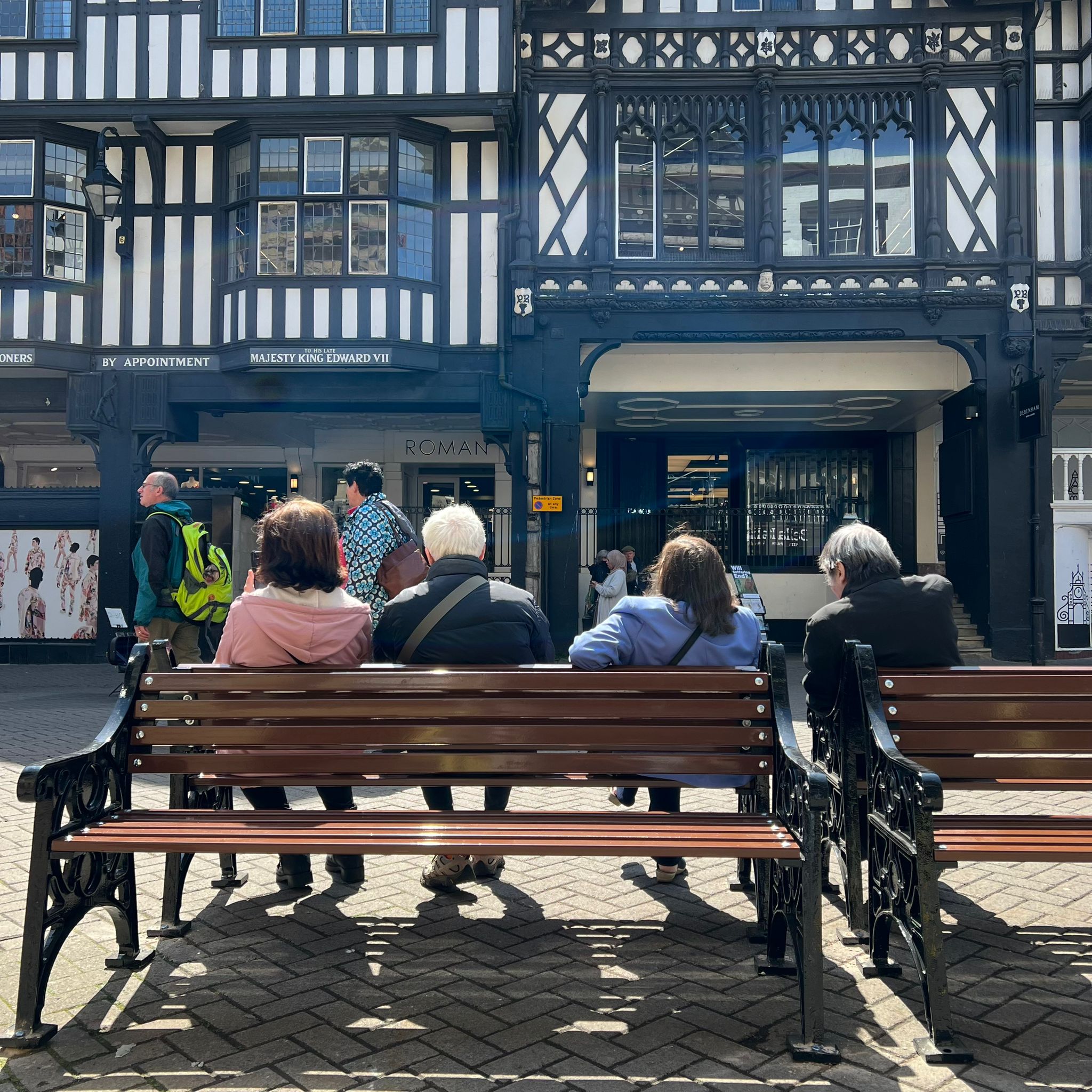 Benches summer Spruce Up Chester BID