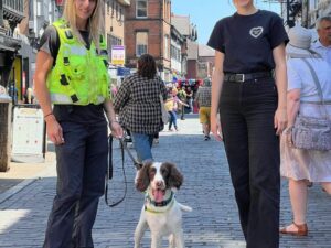 Chester BID fund Drug Dogs in joint effort with police to target crime and ASB in Chester
