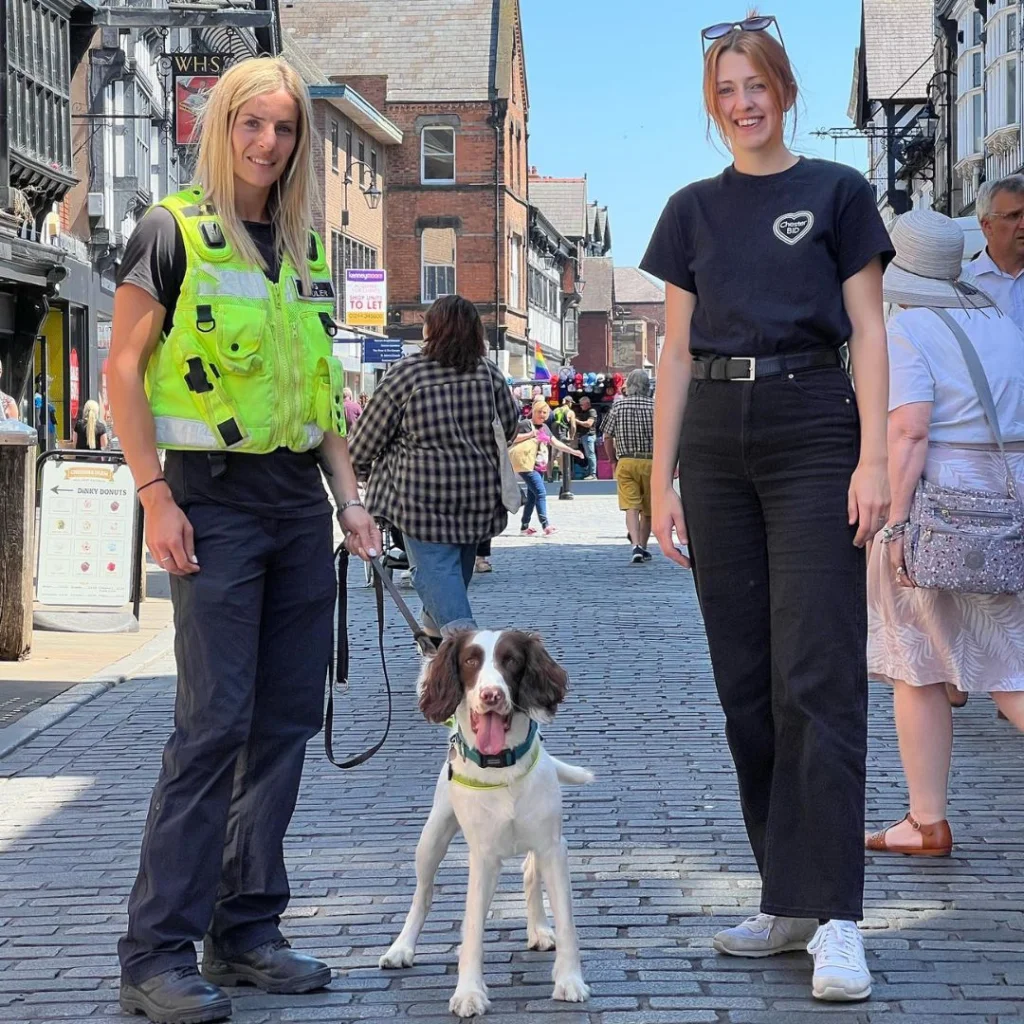 Chester BID fund Drug Dogs in joint effort with police to target crime and ASB in Chester