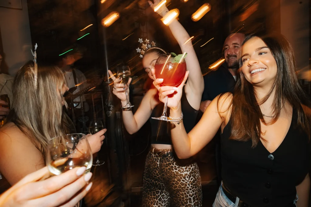 A group of girls having night out in Chester at The Botanist