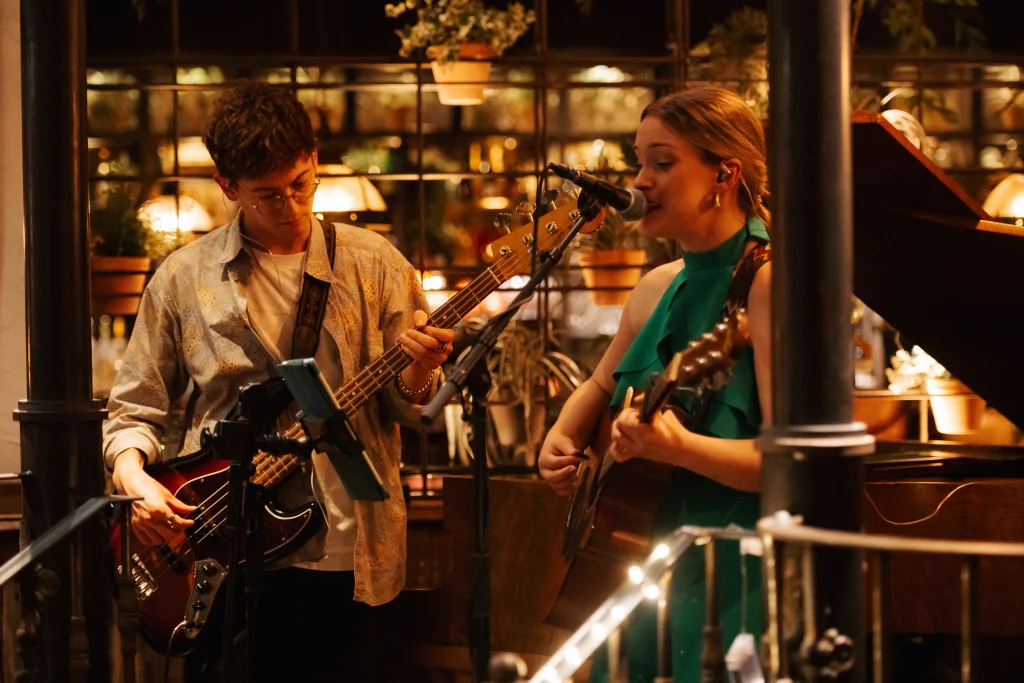 Two guitarist at The Botanist in Chester